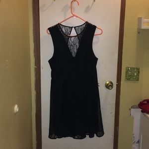A black formal dress